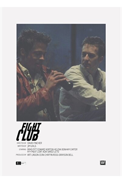 Universal Εκτύπωση αφίσας ταινίας Fight Club Ξύλινη διακοσμητική αφίσα