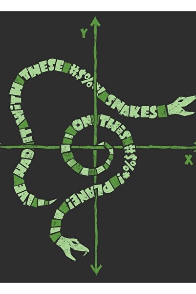 Universal Pictură cu șerpi într-un avion, poster decorativ din lemn