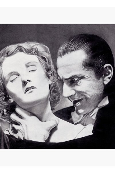 Universal Декоративен дървен плакат с картина на Дракула