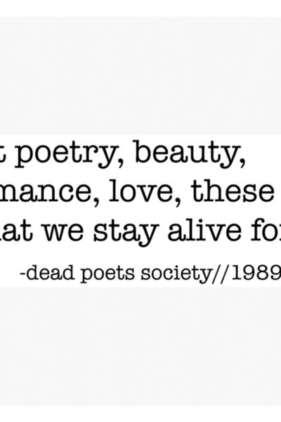 Universal Σύλλογος Νεκρών Ποιητών Ξύλινη Διακοσμητική Αφίσα Ζωγραφικής