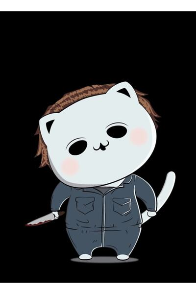 Universal Michael Meowers Ξύλινη Διακοσμητική Αφίσα Ζωγραφικής