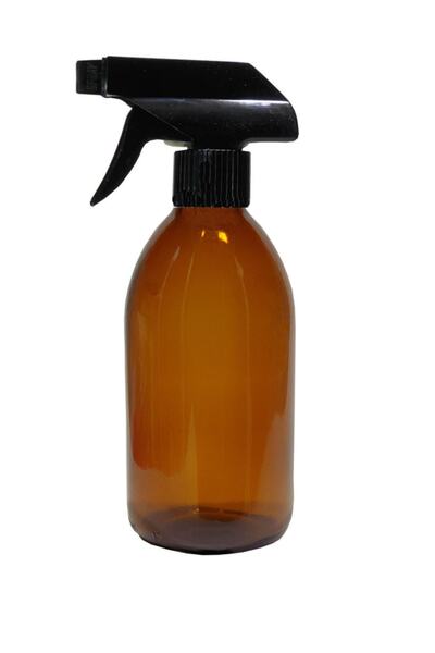 Genel Markalar Amber Cam Şişe 250ml Cam Sprey Kapaklı 10 Adet - Kahverengi