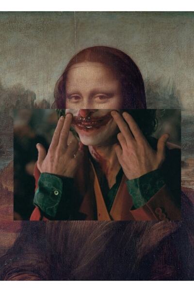 Universal Mona Iii Ξύλινη Διακοσμητική Αφίσα Ζωγραφικής