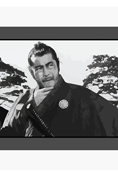 Universal Санджуро / Йоджимбо - Тоширо Мифуне Декоративен дървен плакат с кар...