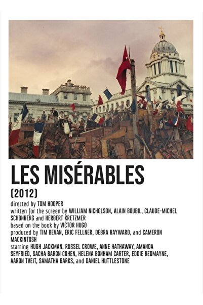 Universal Les Miserables France Poster Painting Wooden Poster Decorative