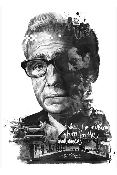 Universal Filmele lui Martin Scorsese Artistic, Poster din lemn pictat, decor...