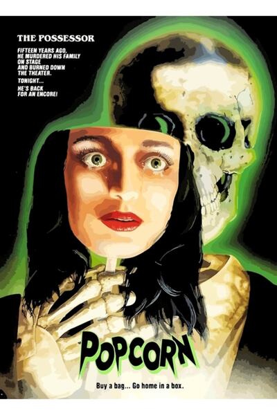 Universal Poster decorativ din lemn cu tablou Popcorn