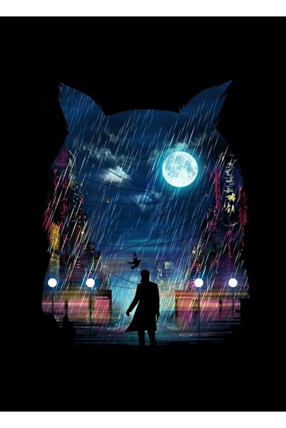 Universal Διακοσμητική ξύλινη αφίσα ζωγραφικής "Δάκρυα στη βροχή "