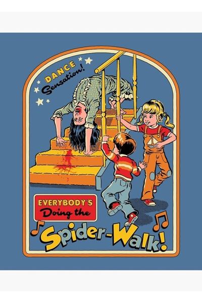 Universal Toată lumea face plimbări cu păianjenii! Tablou decorativ din lemn,...