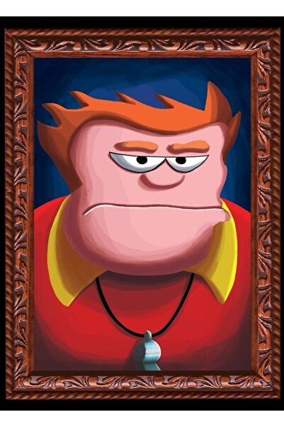 Universal John: Portretul unui berbec, tablou decorativ din lemn, poster deco...