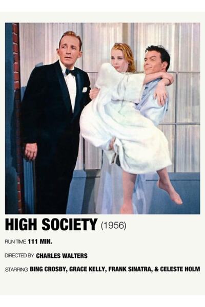 Universal High Society (1956) Εναλλακτική Αφίσα Ταινίας, Ξύλινη Διακοσμητική ...