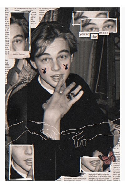 Universal Tinerul Leonardo Dicaprio Tablou Poster din lemn decorativ