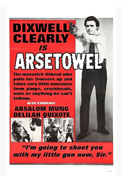 Universal Dixwell Clearly Is Arsetowel Tablo Poster decorativ din lemn