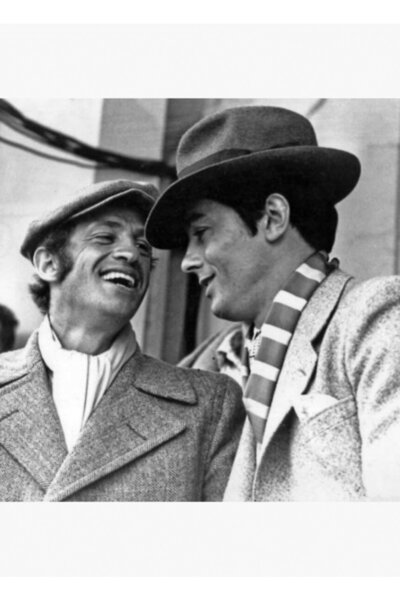 Universal Jean Paul Belmondo și Alain Delon Tablo Ahşap Poster Decorativ