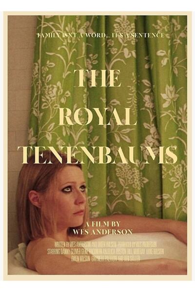 Universal Poster decorativ din lemn The Royal Tenenbaums