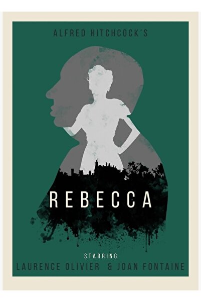 Universal Άλφρεντ Χίτσκοκ Ρεβέκκα Ξύλινη Αφίσα Ζωγραφικής Διακοσμητική