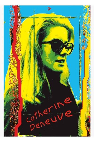 Universal Poster decorativ din lemn Catherine Deneuve