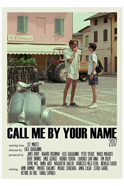 Universal Call Me By Your Name Alternatif (3) Tablo Ahşap Poster Dekoratif