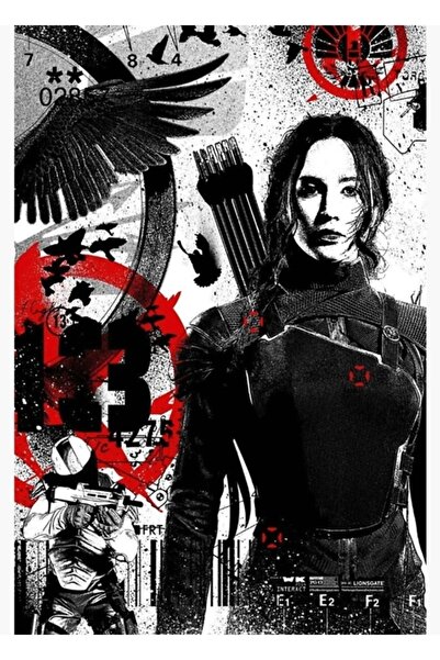 Universal Poster decorativ din lemn cu portretul Jocurilor Foamei