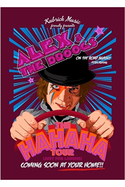 Universal Alex And The Droogs Tablo Ahşap Poster Decorativ