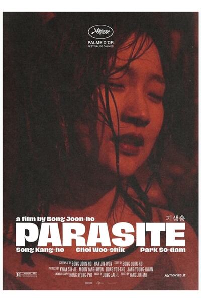 Universal Poster decorativ din lemn cu tablou alternativ cu paraziți