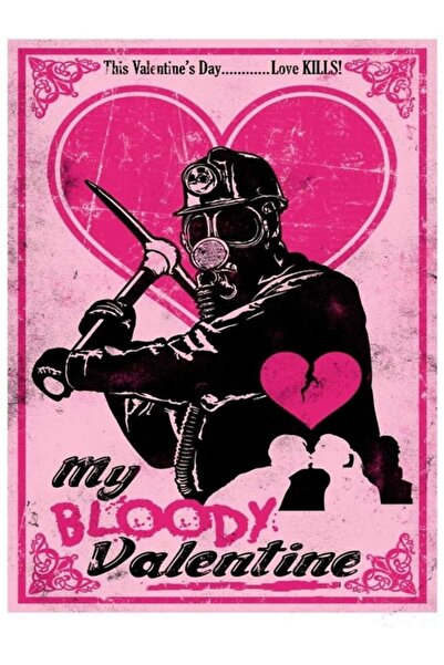 Universal My Bloody Valentine Poster decorativ din lemn