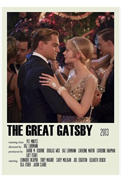 Universal The Great Gatsby Alternatif (2) Tablo Ahşap Poster Dekoratif