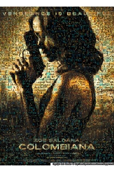 Universal Mozaic: Poster decorativ din lemn Colombiana Tablo