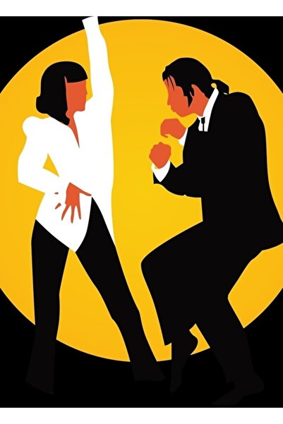 Universal Poster decorativ din lemn Pulp Fiction