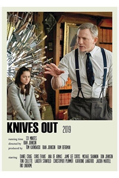 Universal Knives Out Alternatif (2) Poster decorativ din lemn