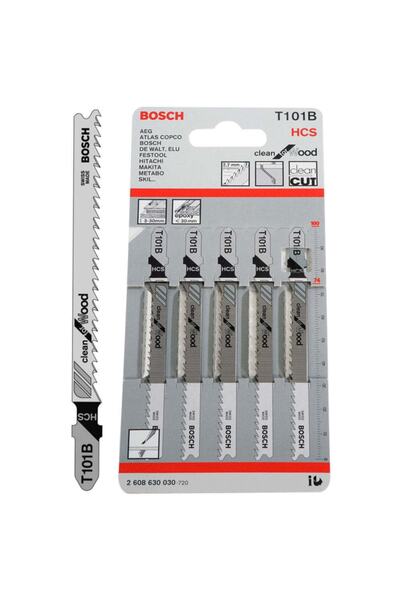 Bosch T101b 5 Li Ağaç Temiz Kesim Dekupaj Testere Bıçağı Clean For Wood 5'li ...