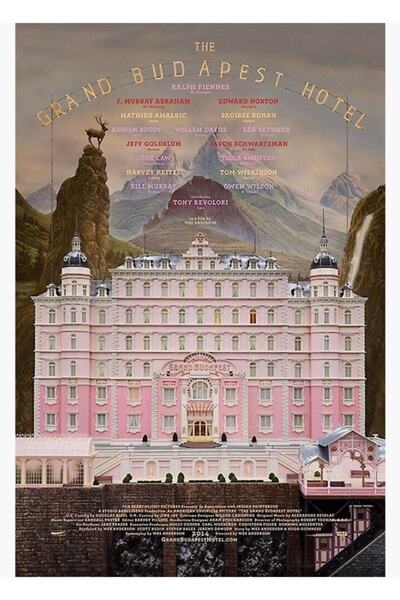 Universal Afiș decorativ din lemn The Grand Budapest Hotel