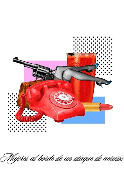 Universal Γυναίκες στα όρια νευρικής κατάθλιψης Πέδρο Αλμοντόβαρ Ξύλινη αφίσα...