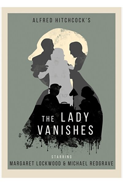 Universal Alfred Hitchcock Femeia se estompează Tablou Poster din lemn Decorativ