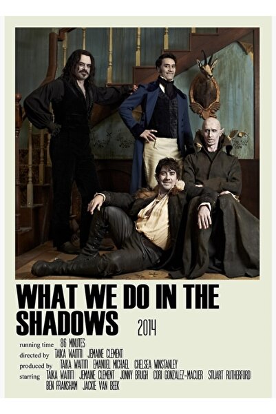 Universal Τι Κάνουμε στις Σκιές Εναλλακτική (1) Ξύλινη Διακοσμητική Αφίσα Πίνακα