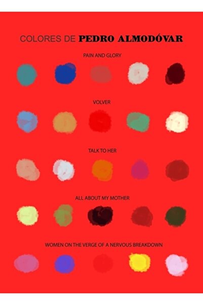 Universal Poster decorativ din lemn cu pictură Colors Of Almodovar