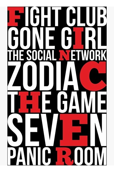 Universal Poster decorativ din lemn cu pictură de David Fincher