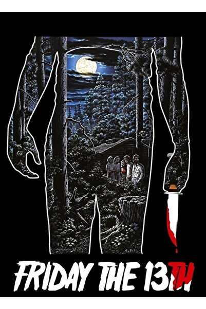 Universal Παρασκευή την 13η - Ξύλινη Διακοσμητική Αφίσα Ταμπλό