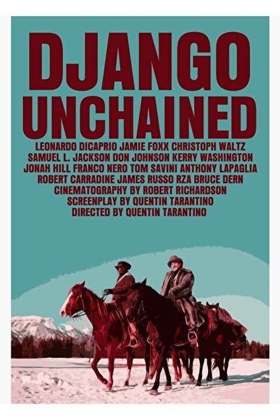 Universal Poster decorativ din lemn Django Unchained