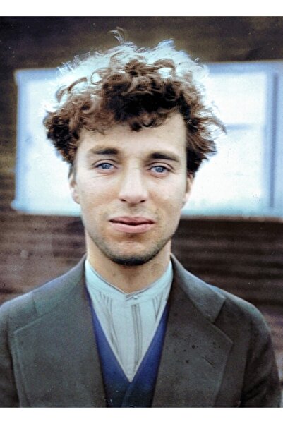 Universal Charlie Chaplin în 1916, la vârsta de 27 de ani, tablou decorativ c...