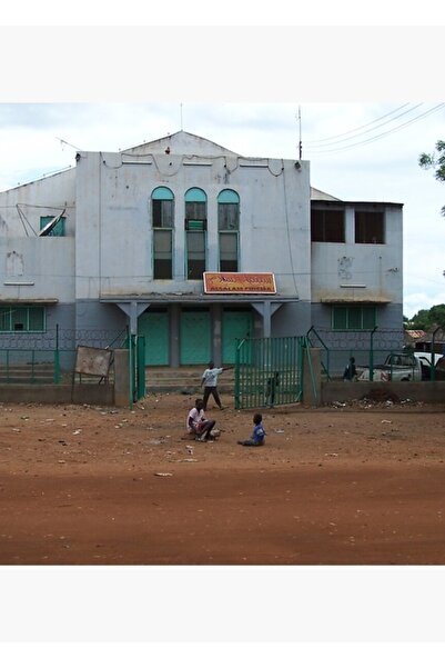 Universal Cinema Juba, Sudan, Poster decorativ din lemn pictat