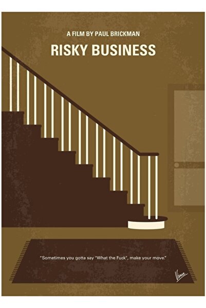 Universal No615- Дървен декоративен плакат за маса  "Рискован бизнес "