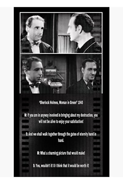 Universal Scena Preferată a Mea din Sherlock Holmes, Femeia în Verde 1945 Pos...