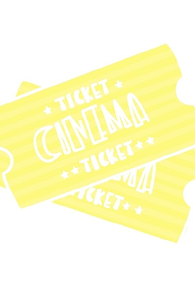 Universal Poster decorativ din lemn cu tematică bilete de film