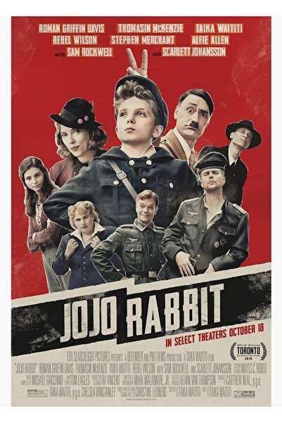 Universal Poster decorativ din lemn Jojo Rabbit