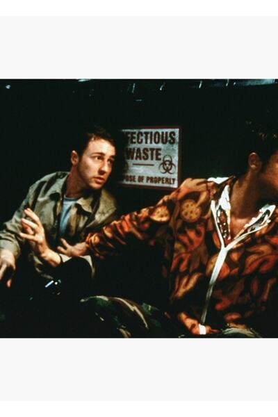 Universal Διακοσμητική Ξύλινη Αφίσα Τραπεζογραφίας Fight Club