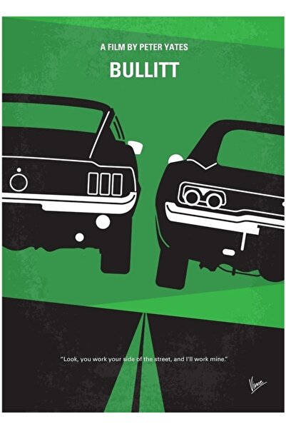 Universal No214- Bullitt Ξύλινη Διακοσμητική Αφίσα Ζωγραφικής