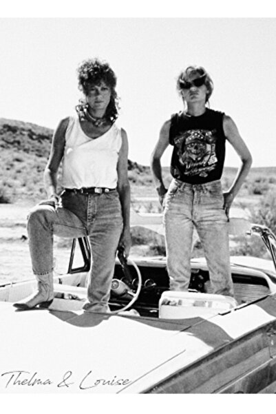Universal Poster decorativ din lemn Thelma și Louise