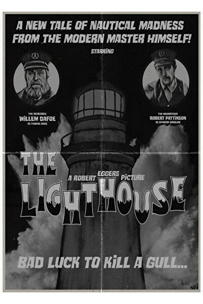Universal Η αφίσα βίντατζ "The Lighthouse" - Ξύλινη διακοσμητική αφίσα " (The...