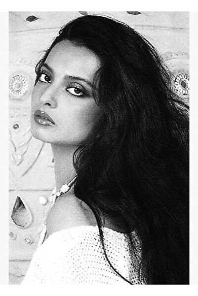 Universal Tablou decorativ din lemn alb-negru, poster decorativ